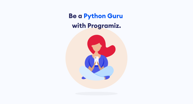 Final ad design for Positive framing with copy "Be a Python Guru with Programiz"